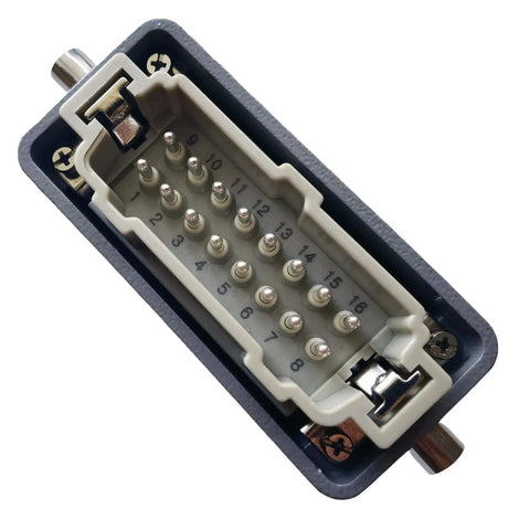 Tough As Nails Top Shelf Industrial Grade 107820 Male 16 Pin Electrical Connector Assembly Direct Swap Replacement For Skyjack Scissor Lift Control Panel