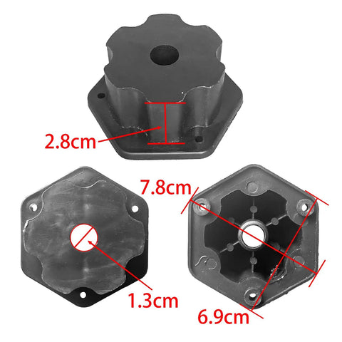 Two Pack 12V RS550 High Speed Gearbox Motors For Ride On Toys Upgraded Replacement Parts dimensions diagram