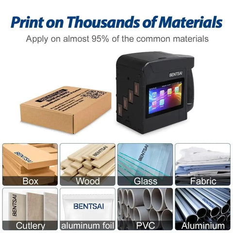 Heavy Duty Handheld Industrial Inkjet Printer To Handle Hella Wide Format Coding On Just About Any Surface With A Killer Four Inch Print Height For Dead Simple Batch Codes Barcodes And Serious Variable Data Magic on various materials.