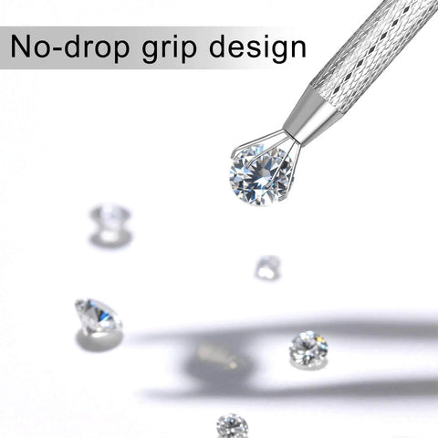 Piercing Ball Grabber Tool Kit For Ear Nose Lip And Body Jewelry Changes Stainless Steel tool with diamond grip close-up