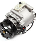 Heavy Duty AC Compressor Fits Ford Five Hundred Freestyle 3.0L Engines 2005 Through 2007 With Cooling Line Flushing Tips, silver unit