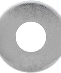 Rock Solid 3/16 Inch Zinc Plated Low Carbon Steel Flat Washers With Uss Pattern, top view showcasing the smooth finish.