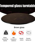 10mm Tempered Glass Lazy Susan For Round Dining Table 100 Cm Diameter Transparent Rotating Serving Tray Turntable Plate