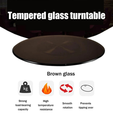 10mm Tempered Glass Lazy Susan For Round Dining Table 100 Cm Diameter Transparent Rotating Serving Tray Turntable Plate
