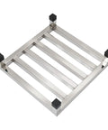 Heavy Duty Stainless Steel Shelving Three Pack Built Different For Serious Garage Storage Up To Seven Hundred Pounds Per Shelf Rust Resistant Warehouse Organization Total Knockout Deal, stackable stainless steel shelf with black corner accents.