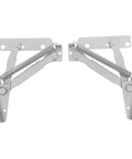 2 Pack 80 Degree Foldable Scissor Hinges For Cabinet Doors And Sofas Easy Install Upward Flipping Space Saving Design Cold Rolled Steel Hinges