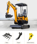 Compact Hydraulic Mini Excavator For Farm Work And Landscaping Small Crawler Digger with compatible attachments
