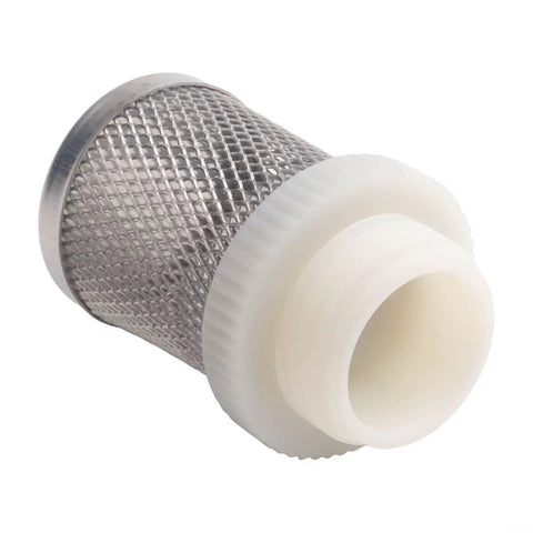 Stainless Steel Pump Suction Strainer Basket With Plastic Threaded Connector Hose Filter For Garden Irrigation Systems Rain Barrel Accessories Agriculture And Lawn Gear Use Half Inch Size