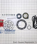 Genuine Oem Washing Machine Tub Seal And Bearing Replacement Kit For Heavy Duty Laundry Rig including seals, screws, and instructions.