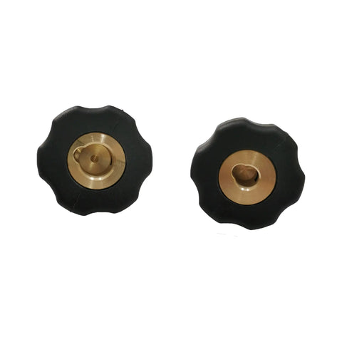 Image of a Durable Welding Connector Conversion Plug Adaptor For 10-25 And 35-50B, Quick Swap, Easy Install, built with metallic tips.