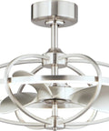 Top Notch Transitional Ceiling Fan With Built In Light In Sleek Satin Nickel for cozy bedrooms or spacious living rooms, 22 inch design.