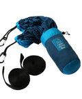 Double Travel Hammock Ultralight Parachute Nylon With Breathable Fabric Packable Carry Bag Two Tree Straps And Aluminum Carabiners