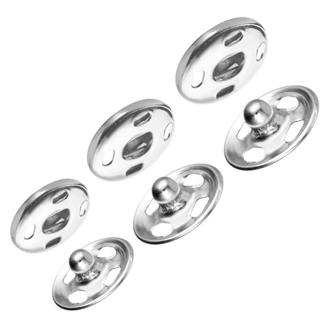 60 Sets Sew On Snap Buttons Kit DIY Friendly With 12mm 14mm And 16mm Metal Snaps For Clothing Crafts And Bags Durable Press Stud Fasteners