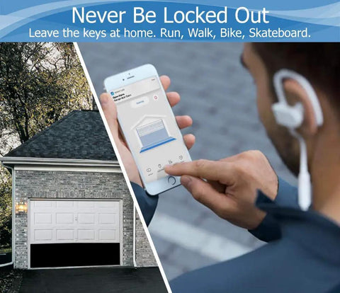 Smart Garage Door Opener With Universal WiFi Remote Compatible With Alexa, Google Home, iPhone, Siri, And Android, Includes Door Left Open Alerts And Security System Integration, Updated Model For Easy Phone Control