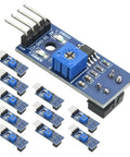 10 Pack TCRT5000 Infrared Reflective Sensor Switch Module For Obstacle Avoidance And Line Tracking with blue components