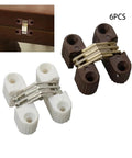 6 Pieces Hidden Hinges Set For Cabinets And Doors Built To Last With Plastic And Iron Construction Concealed Folding Hinges
