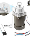 Water Pump And Motor Assembly For Hoshizaki Ice Machines With Cable And Plug Service Kit showing dimensions and wiring detail
