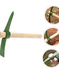 Durable Steel Garden Pickaxe Handle Handheld Tool For Soil Digging Weeding Root Removal And Transplanting In Vegetable Gardens