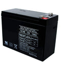 Three Piece 12V 10Ah SLA Replacement Batteries For Ups Backup Power And Home Alarm Systems Offering No Sweat Setup And Legit Heavy Duty Reliability With Smooth Daily Operation That Really Delivers The Goods - side view of 12V sealed lead-acid battery.