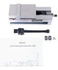 Precision 3 Inch Super Lock CNC Machine Vise with accessories and instruction manual for high precision clamping.