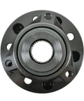 Front view of Front Wheel Bearing And Hub Assembly With ABS Sensor For Chrysler 300M Concorde LHS New Yorker Intrepid Prowler Eagle Vision And Dodge Models 1993 Through 2004 Easy Install Replacement Part