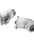 Magnetic Dryer Vent Connector Kit With Quick Install For Tight Spaces No Tools Magnetic Connection 2.6ft Duct And Two Clamps