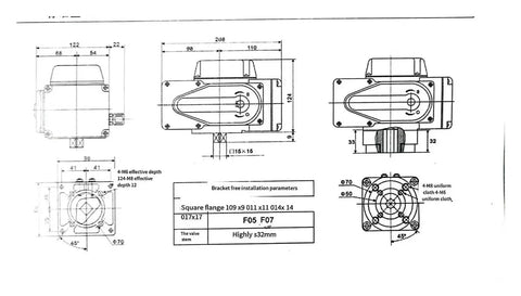 2 Inch 12 Volt Electric V Type Modulation Ball Valve For Industrial Irrigation Systems Delivers Precise Water Flow Control Built Tough For Heavy Duty Use Everyday technical drawing