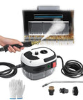 Powerful 2500W Handheld High Temperature Pressurized Steam Cleaner for Kitchen Grease Removal with attachments and gloves
