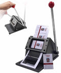 Rugged All Metal Manual PVC Card Die Cutter For Desktop Card Cutting With A Steel Blade And Round Corner Pro Grade Hand Pressure Cutter