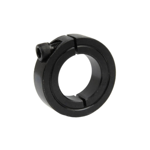 5/8 Inch Bore Single Split Shaft Collar With Set Screw, 1-5/16 Inch Outer Diameter, 7/16 Inch Width, Carbon Steel, 4 Piece Pack For Secure Shaft Positioning