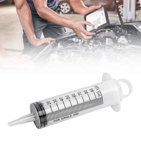 One Man Hydraulic Disc Clutch Bleeder Kit With 100ml Syringe And 50cm Hose For Motorcycles Scooters Quads Universal Brake Fluid Extractor And Easy Solo Bleeding