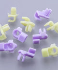 Honda Door Lock Rod Clips Kit 5pc LH RH Drop In Easy Install Left Yellow Right Purple 4mm Rod 6mm Hole Replaces 72174 SM4 003 72134 SM4 003 Fits Accord CR V Element Insight Odyssey Pilot TL MDX CL Acura, plastic clips