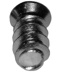 Close-up of Top Shelf Euro Cabinet Screw, 11.5mm thread, nickel alloy steel, heavy-duty for 5mm holes, 100 pack.