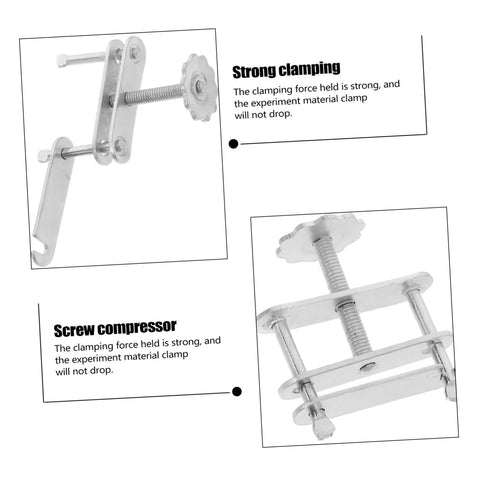 Two views of Twenty Pack Spring Water Stop Clip Tubing Clamps for Lab Flow Control and Leakproof Pro Grade Scientific Experiments.