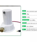 50W Portable Micro Hydro Generator For Outdoor Use And Camping - Brushless Motor Water Turbine with adapters, side view