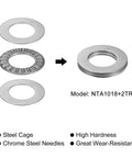 Thrust Needle Roller Bearing Set With Washers For Smooth Linear Motion Five Eighths Inch Bore One And One Eighth Inch Outer Diameter