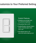 Maestro LED Plus 2 In 1 Dimmer And Timer Switch For Lights Or Fans, Space Saving Stack Design With Top Light Dimmer And Bottom Countdown Timer