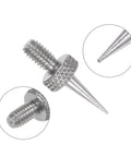 Close-up of 3 Pack Needle Point Contact Points For Dial Indicators And Depth Gauges, R0.15 Tip, M2.5 Thread, 7mm Length