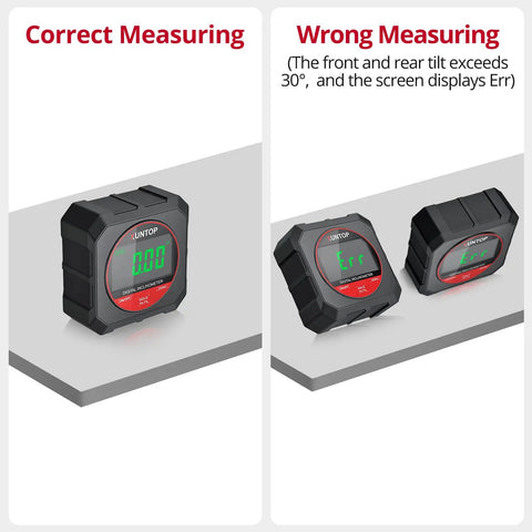 Heavy Duty Digital Angle Gauge With Freakin Precise Readings And Hella Strong Magnetic Backing optimized for correct and wrong measuring