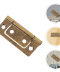 Heavy Duty Stainless Steel Cabinet Door Hinges 10 Pack, Flush Mount Non Mortise Hinges with hardware kit, antique copper finish