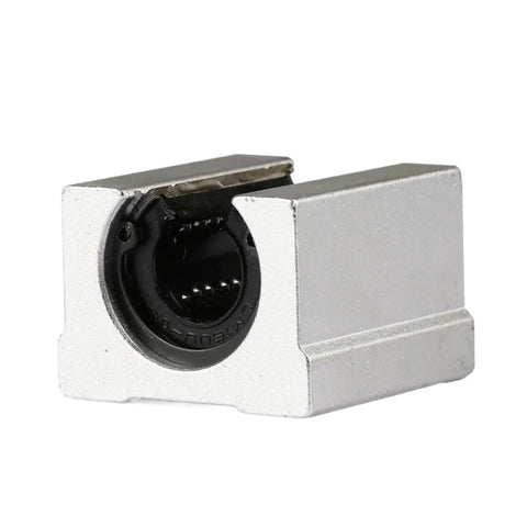 Close-up of Two Pack 13mm Linear Ball Bearing Blocks For Smooth Glide And Precise Motion On SBR13UU Rails, industrial grade
