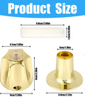 2 Pack Metal Golden Shower Knobs Replacement For Pfister Verve Shower Faucet Handle Easy Install Dope Durable Zinc Alloy Upgrade For Bathroom And Bathtub size chart