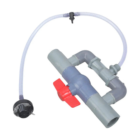 All Purpose Fertilizer Delivery System Kit with adjustable flow tubing connectors for irrigation, showing leak-proof threaded connectors