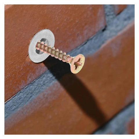 Spiral Wall Anchors Kit 13X32MM Zinc Alloy Self Drilling Anchors mounted in brick wall