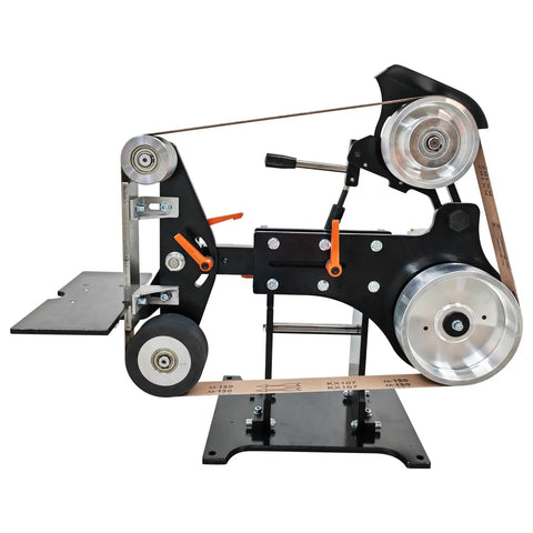 Heavy Duty Variable Speed Belt Sander Grinder For Knives Knockout Performance Electric Polish Machine With Easy Tweak Controls 220V Power, industrial tool with adjustable belt.