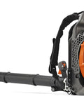Gas Backpack Leaf Blower 65.6cc 3.81HP 2-Cycle With 890CFM And 232MPH, Beast Yard Cleanup Machine with harness, side view