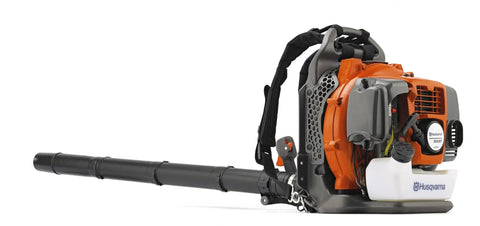 Gas Backpack Leaf Blower 65.6cc 3.81HP 2-Cycle With 890CFM And 232MPH, Beast Yard Cleanup Machine with harness, side view