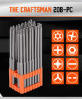 Thirty Two Piece Extra Long Security Power Bit Set With Quarter Inch Hex Shank Hardcore Tough S2 Steel Build Tamper Proof Driver Bits organized in a holder.
