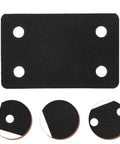 Stainless Steel Straight Brackets Black Finish Six Pack For Wood Repair And Furniture Mending Plates flat view