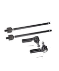 4Pcs Front Inner Outer Tie Rod Ends Kit For Ford Escape 2009 2012 And Mazda Tribute 2010 2011 Drag Link Steering Suspension Upgrade For A Smoother Ride And Dialed In Handling. black steel tie rod ends kit with cotter pins